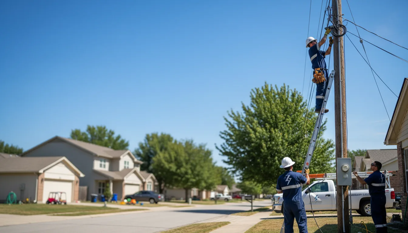 Residential electrician providing installation services in Henley, MO